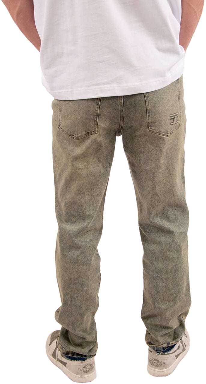 JORCUSTOM Jorcustom Open Hem Denim Straight Fit Groen