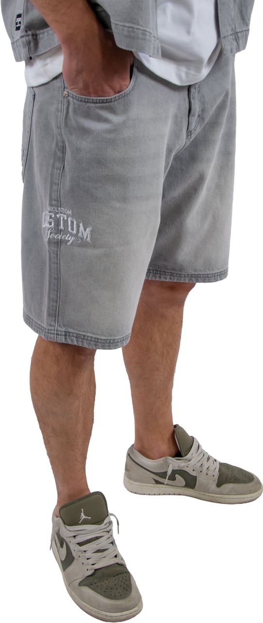 Jorcustom CustomSociety Denim Short Grijs