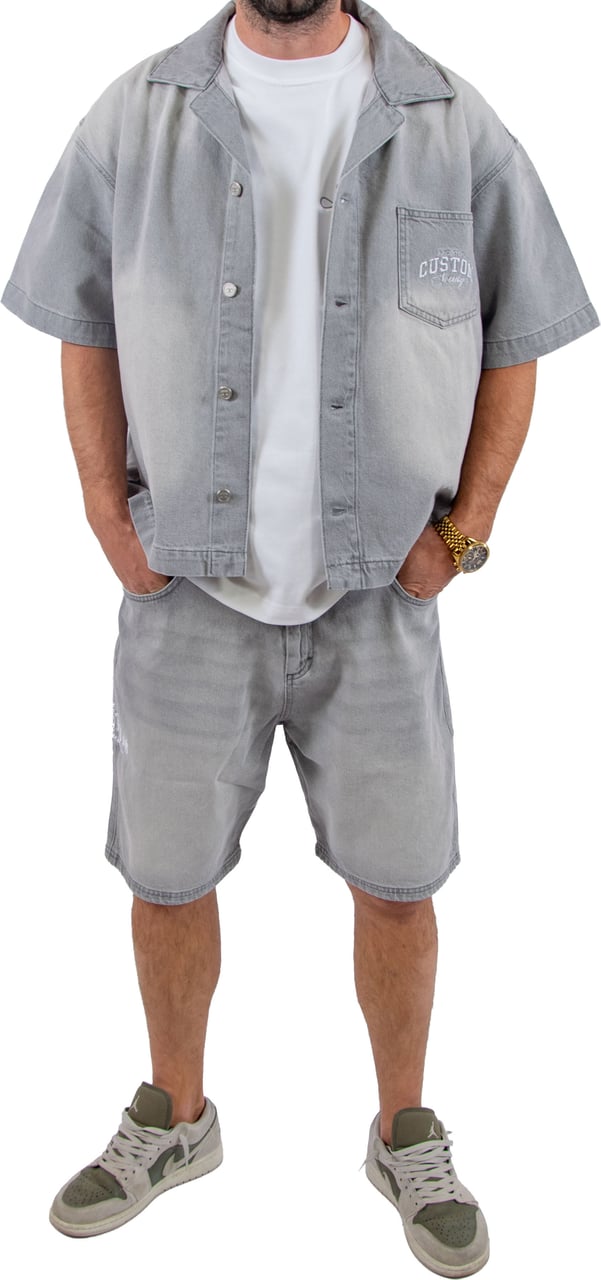 Jorcustom CustomSociety Denim Short Grijs
