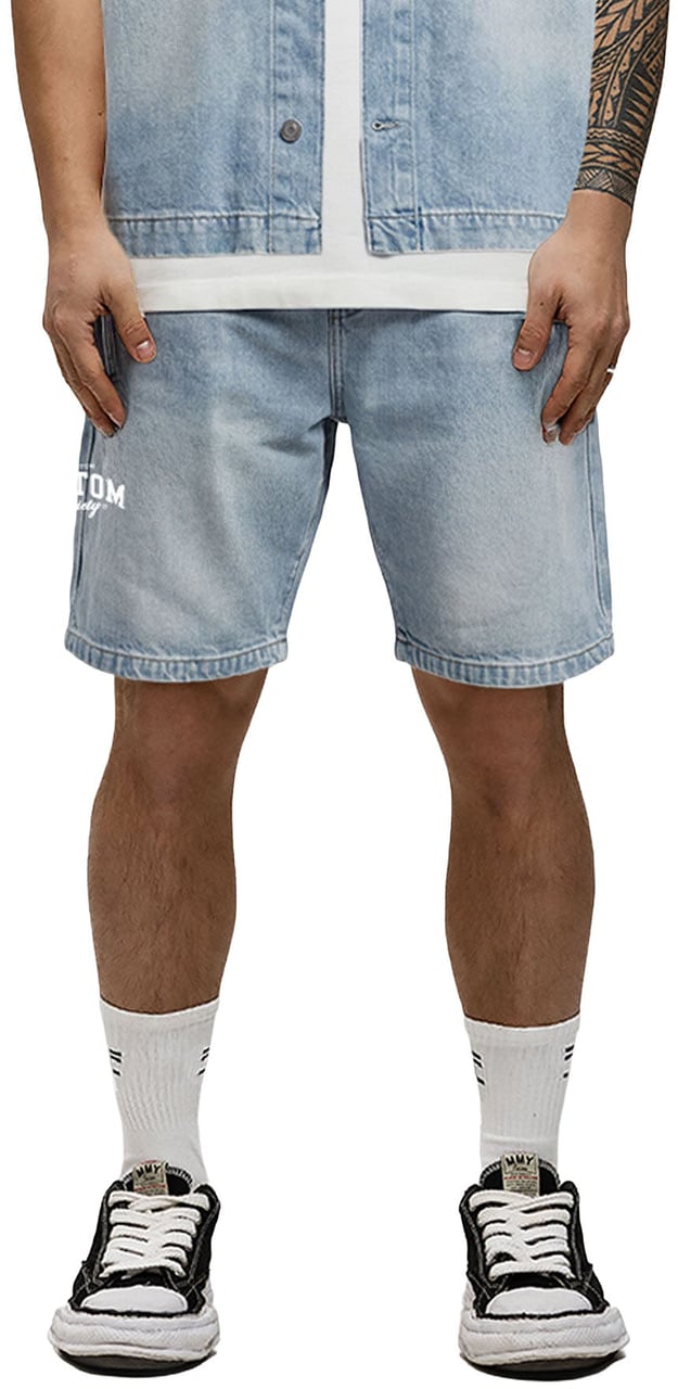 JORCUSTOM Custom Society Denim Korte Broek Blauw