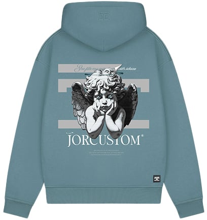 Jorcustom Angel2.0 Fleece Zipped Hoodie Blauw