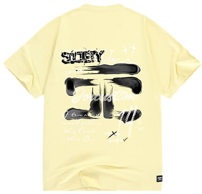 Jorcustom Artist2.0 Loose Fit T-Shirt Geel