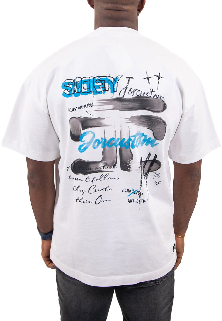 Jorcustom Artist2.0 Loose Fit T-Shirt M-SS26-LFTSHIRT-ARTIST2. White Wit