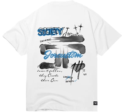 Jorcustom Artist2.0 Loose Fit T-Shirt M-SS26-LFTSHIRT-ARTIST2. White Wit