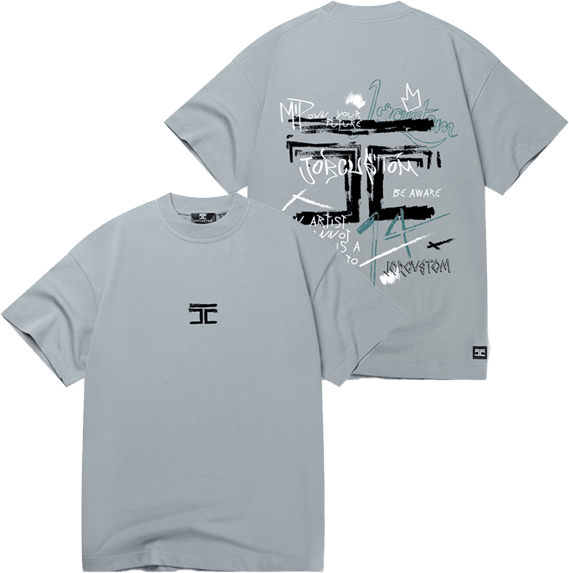 JORCUSTOM Jorcustom Artist Loose Fit T-shirt Blauw