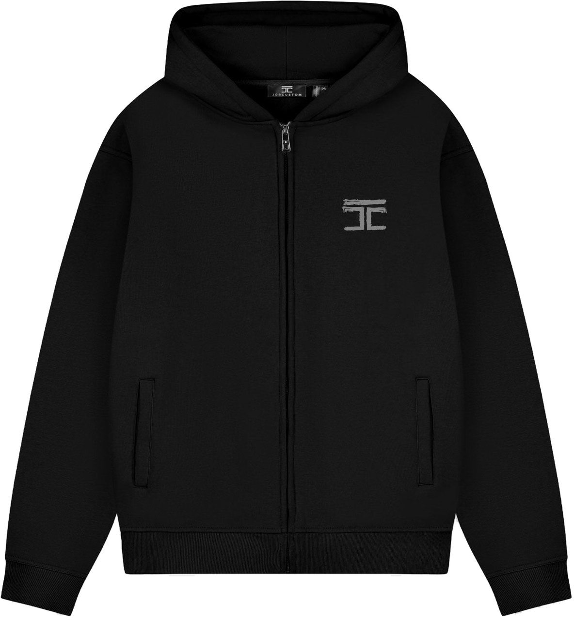 JORCUSTOM Artist Fleece Oversized Hoodie Zwart