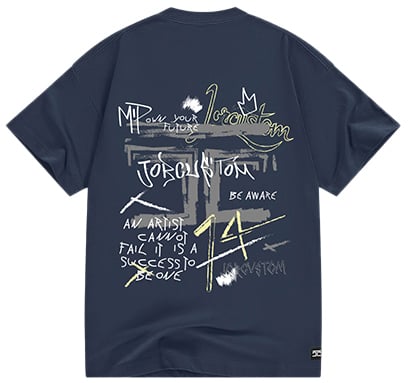Jorcustom Artist Loose Fit T-Shirt Blauw