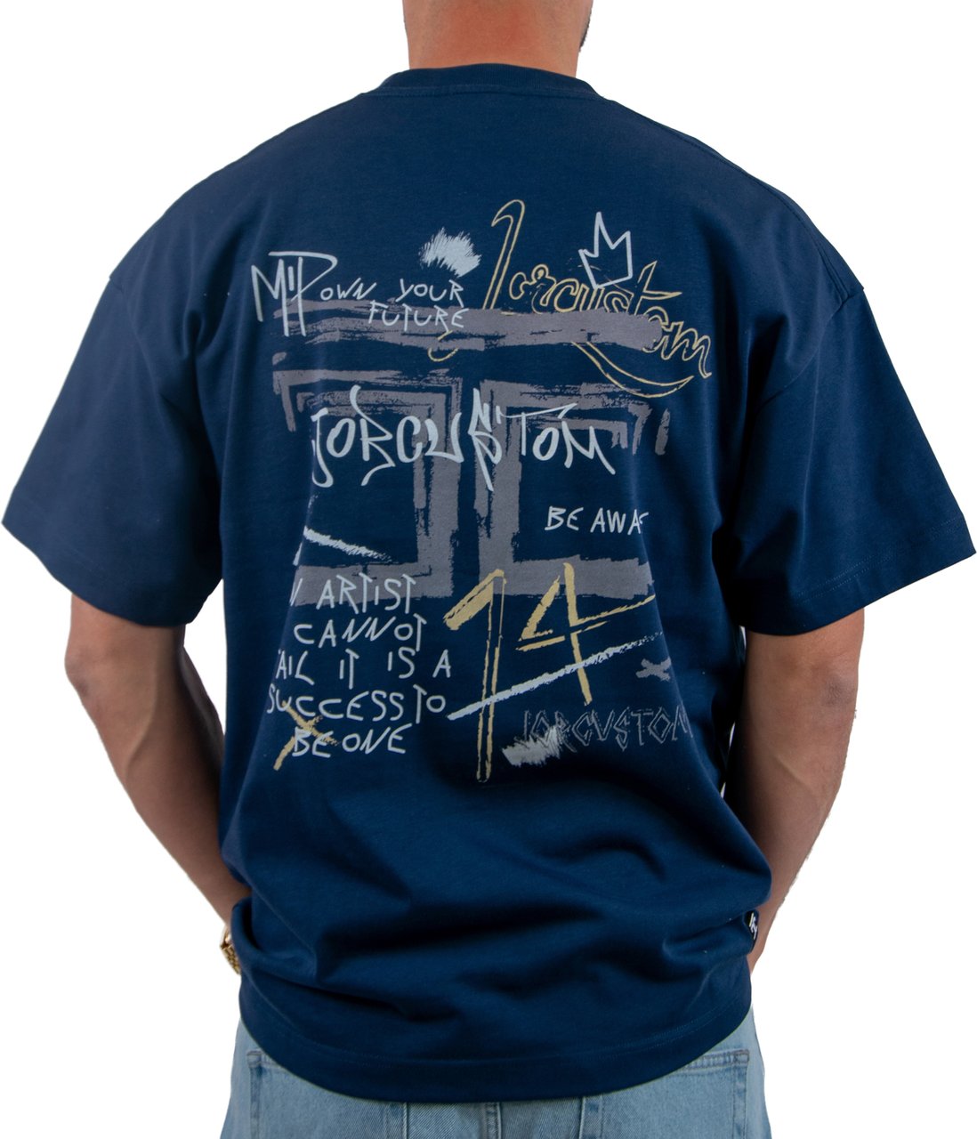 Jorcustom Artist Loose Fit T-Shirt Blauw