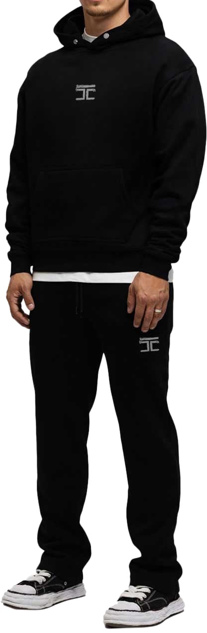 JORCUSTOM Artist Fleece Straight Fit Joggingbroek Zwart