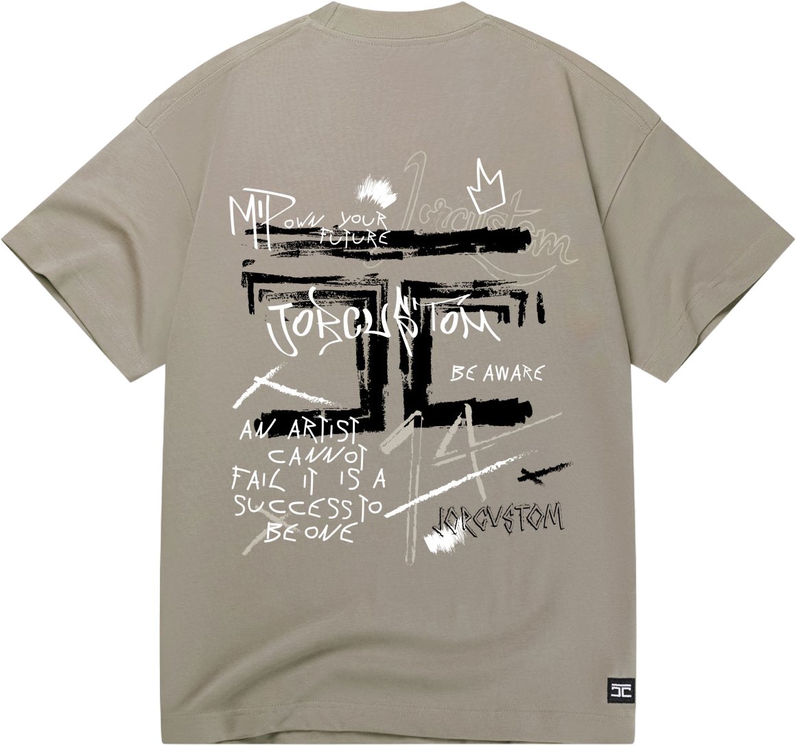 Jorcustom Artist Loose Fit T-Shirt Beige