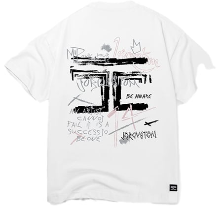Jorcustom Artist Summer Set Loose Fit T-Shirt Wit