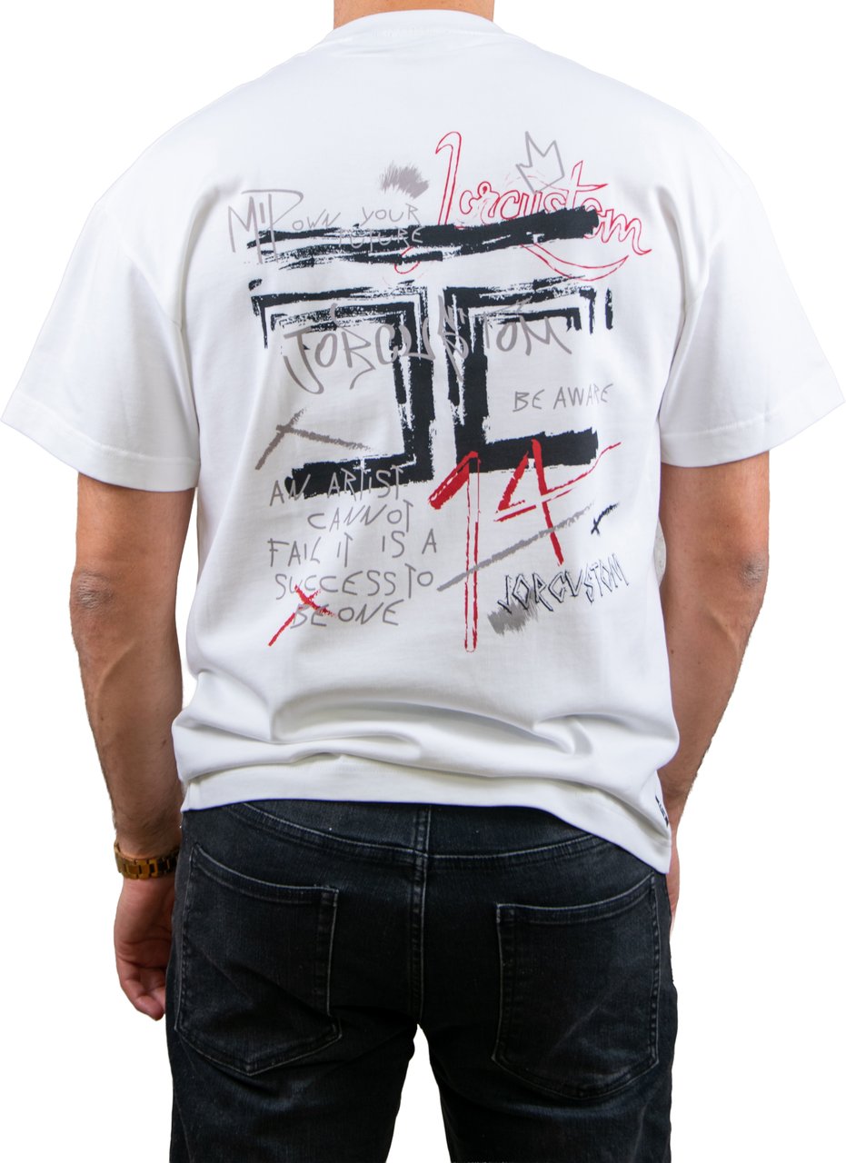 Jorcustom Artist Loose Fit T-Shirt Wit