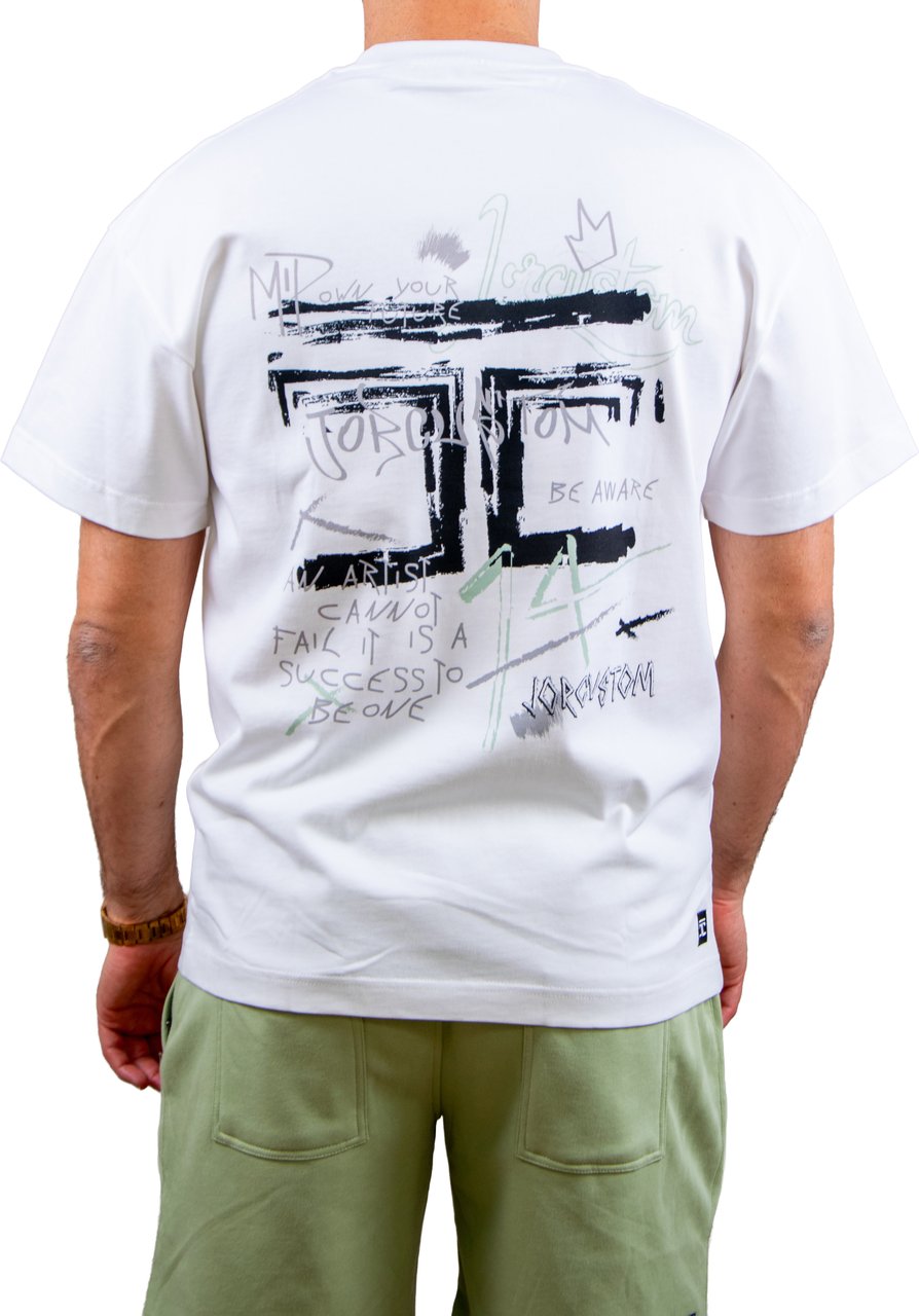 Jorcustom Artist Loose Fit T-Shirt Wit