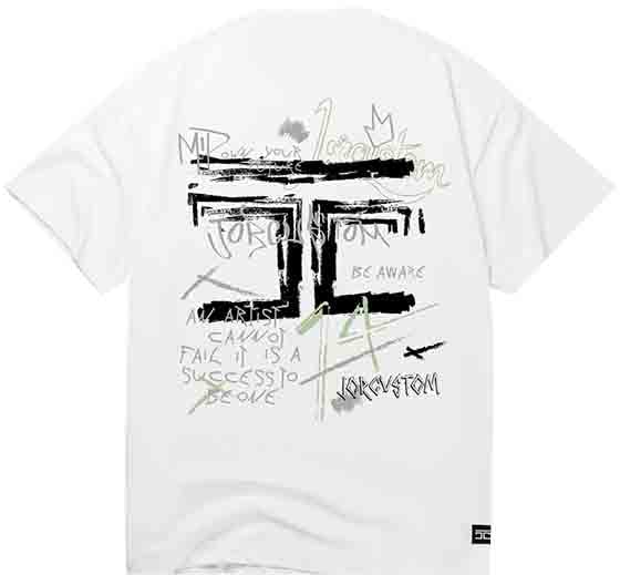 Jorcustom Artist Loose Fit T-Shirt Wit