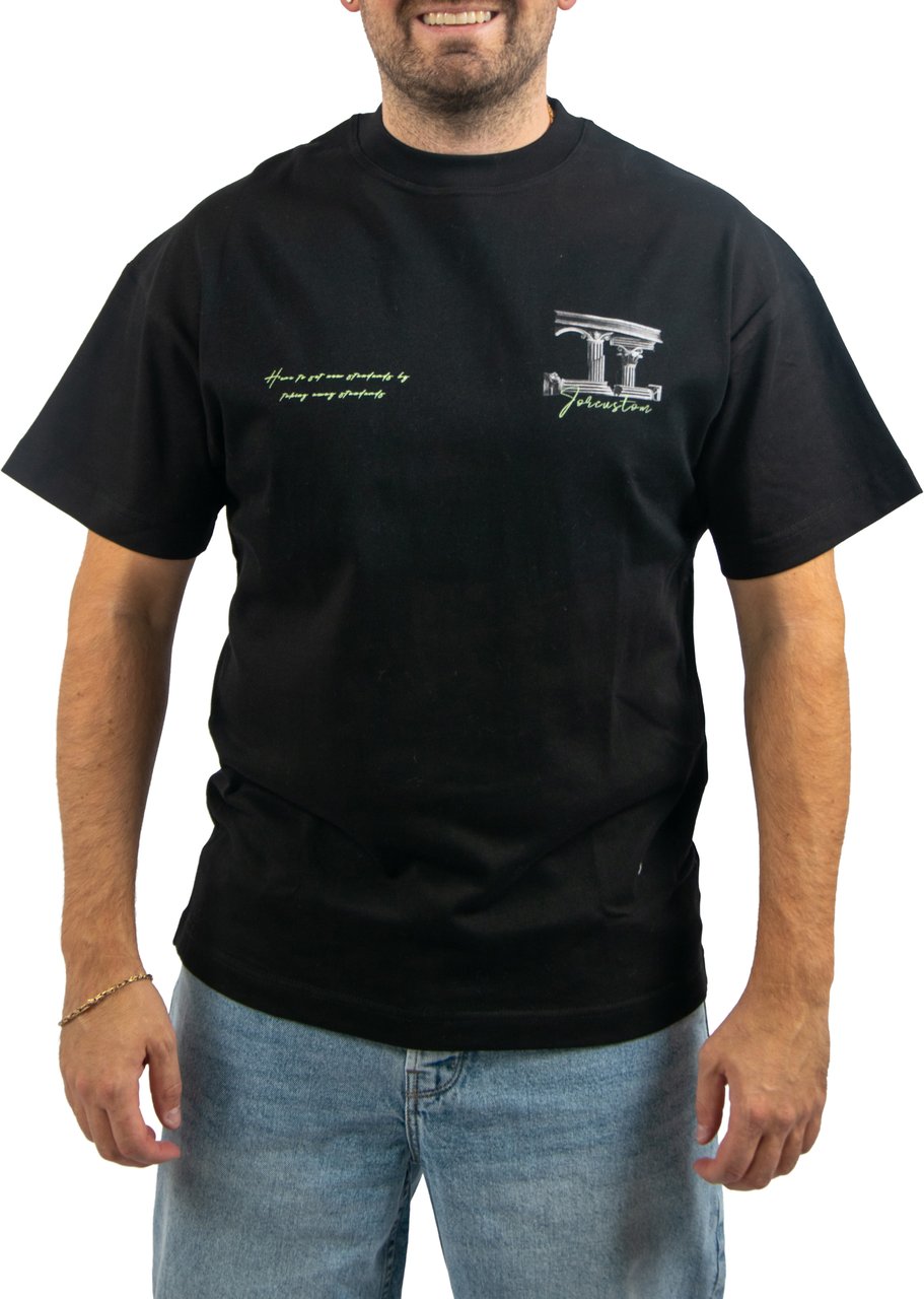 Jorcustom Broken World Loose Fit T-Shirt Zwart