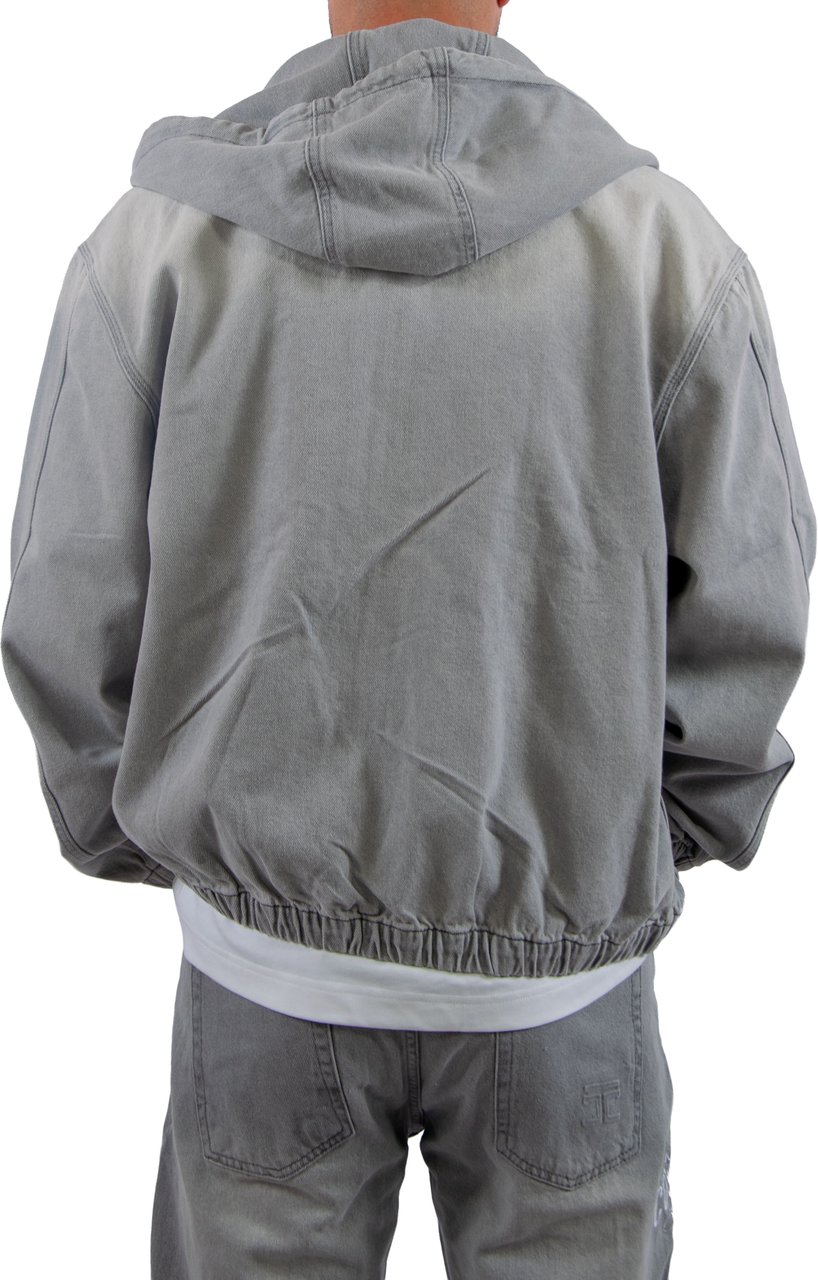 Jorcustom CustomSociety Denim Hooded Jacket Grijs
