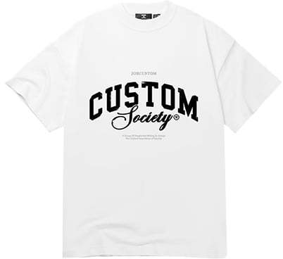 Jorcustom CustomSociety Summer Set Loose Fit T-Shirt Wit