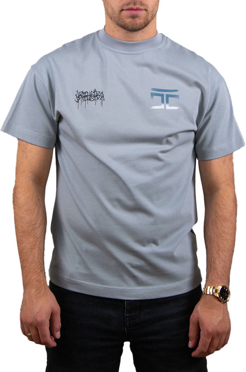 Jorcustom Graffiti Loose Fit T-Shirt Blauw