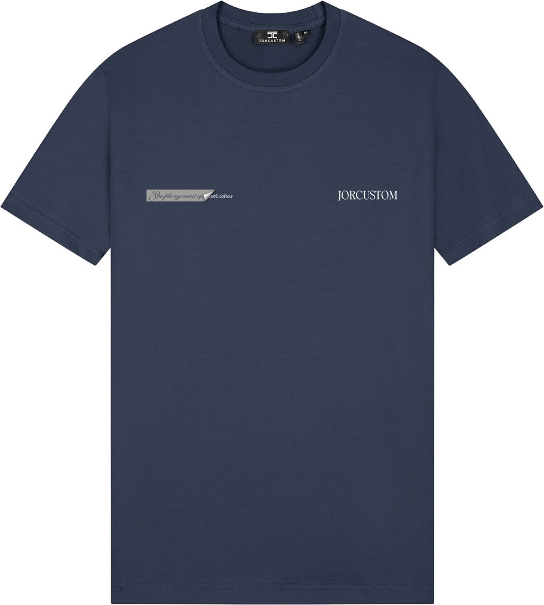 Jorcustom Angel2.0 Slim Fit T-Shirt M-SS26-SFTSHIRT-ANGEL2.0 MidnightBlue Blauw