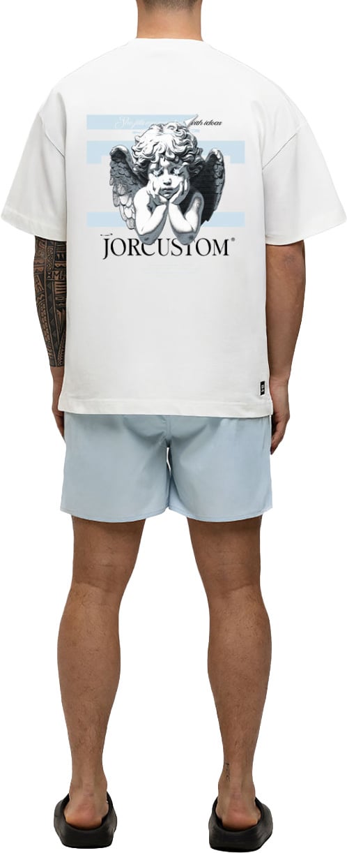 JORCUSTOM Angel 2.0 Summer Set Loose Fit T-Shirt Wit