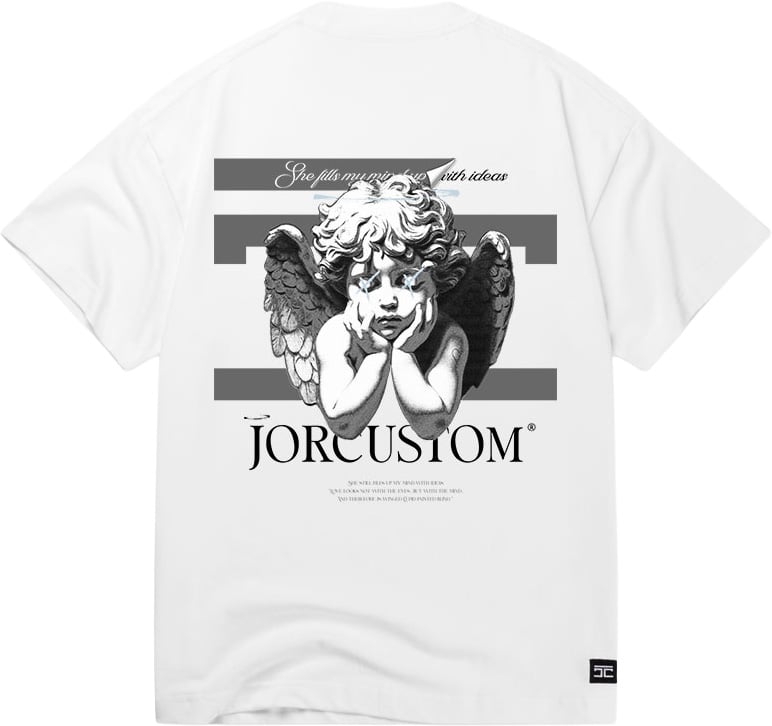 JORCUSTOM Angel 2 0 Lf t-shirt white-acid Wit