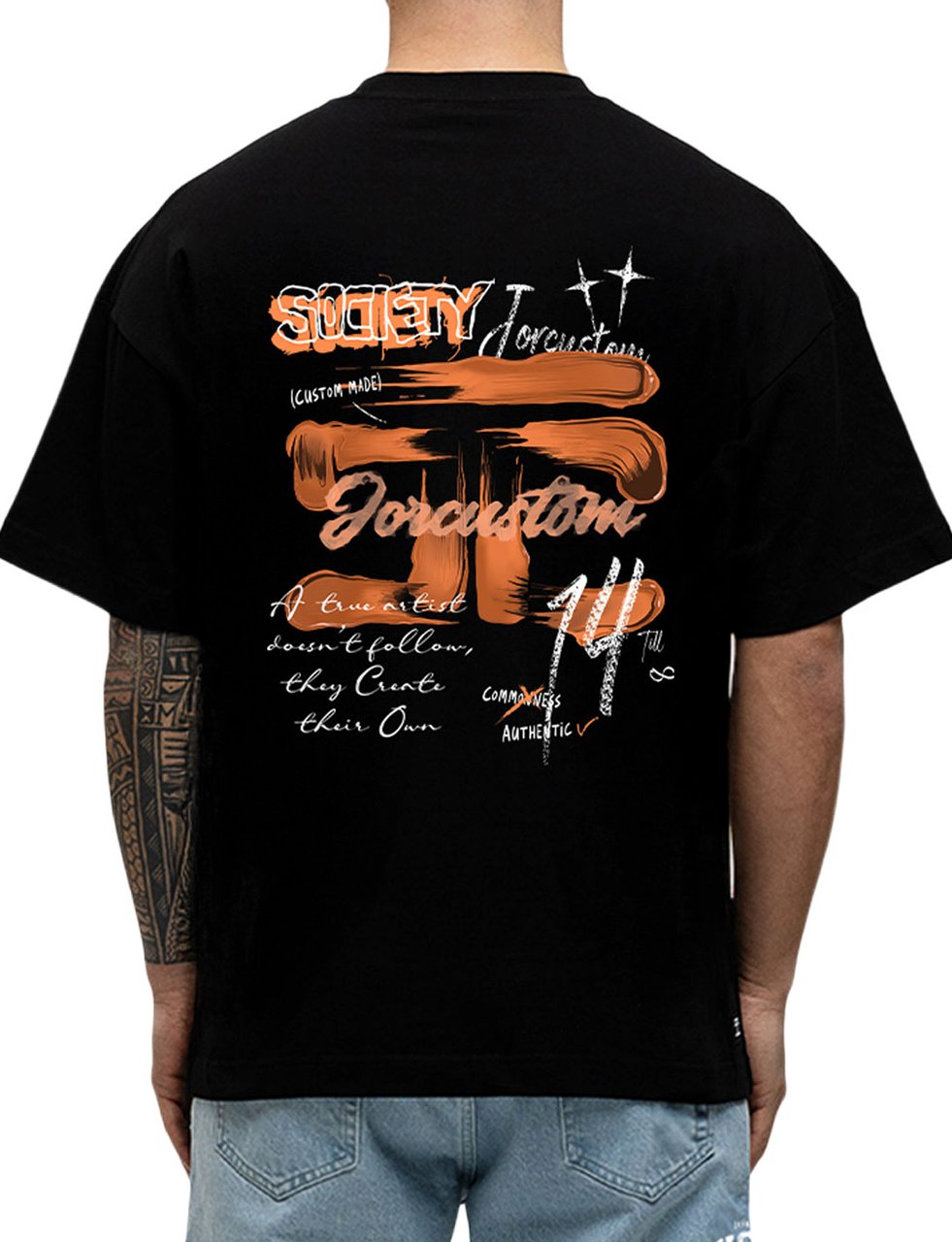 Jorcustom KD-Artist2.0 Loose Fit T-Shirt M-SS26-LFTSHIRT-KD-ARTIS Black Zwart