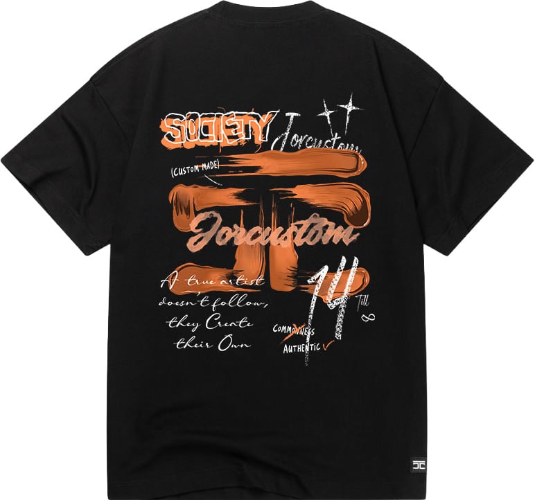 Jorcustom KD-Artist2.0 Loose Fit T-Shirt M-SS26-LFTSHIRT-KD-ARTIS Black Zwart