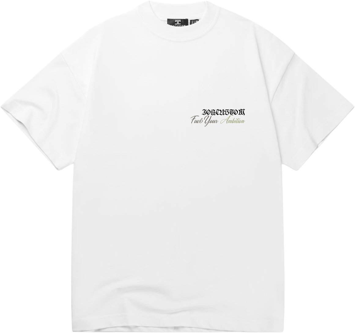 Jorcustom T-shirt Jorcustom Loose Fit T-Shirt Ambition White Wit