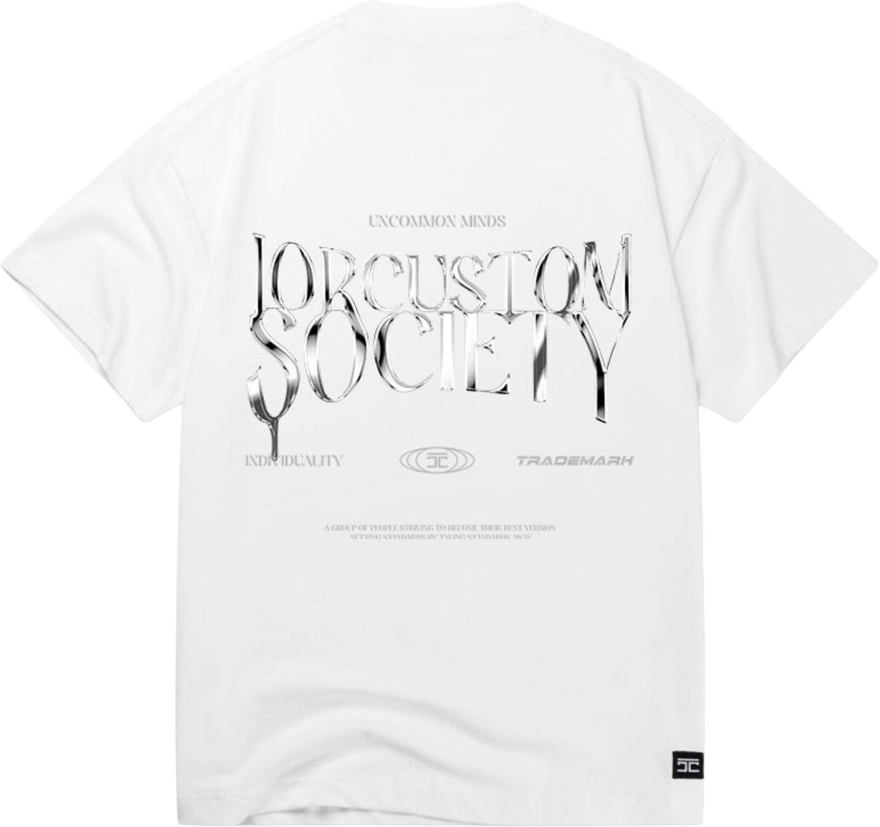 JORCUSTOM UncommonMinds Summer Set Loose Fit T-Shirt Wit