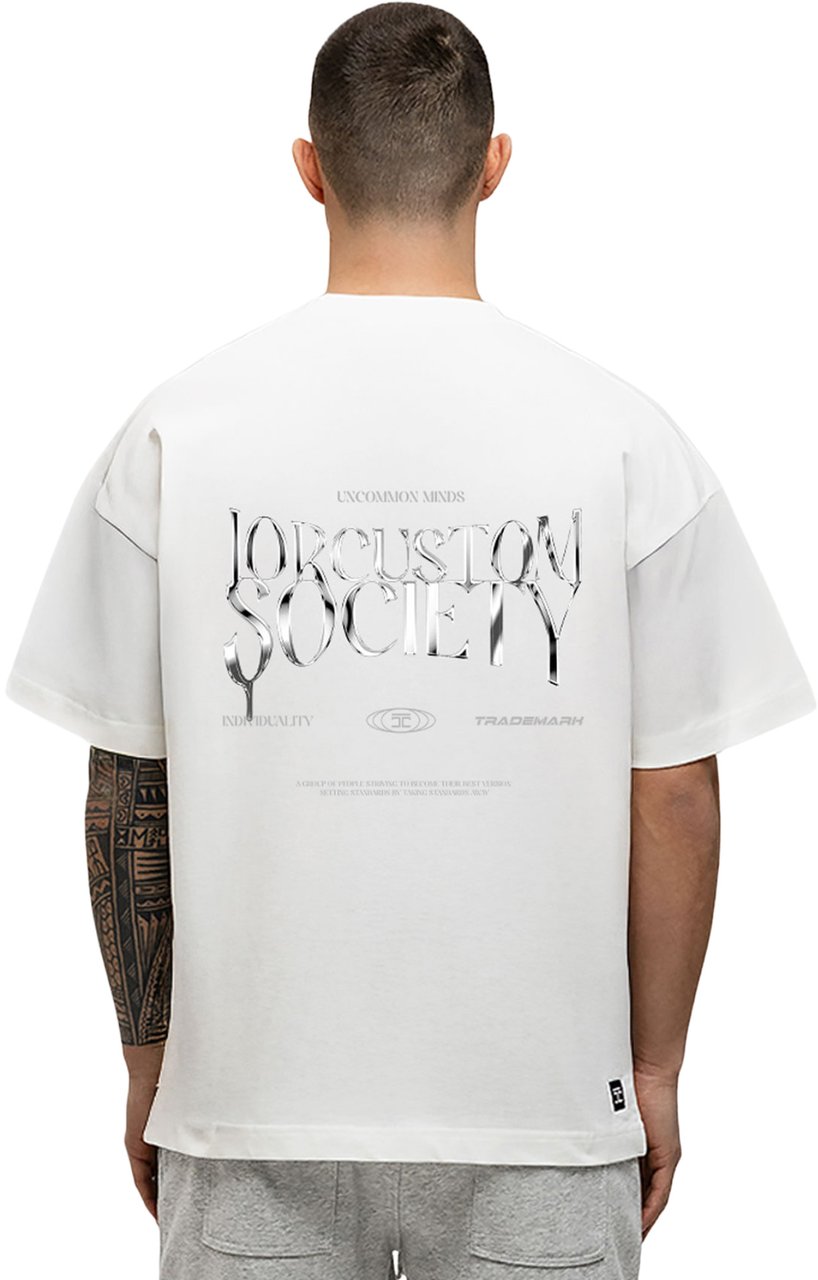 JORCUSTOM UncommonMinds Summer Set Loose Fit T-Shirt Wit