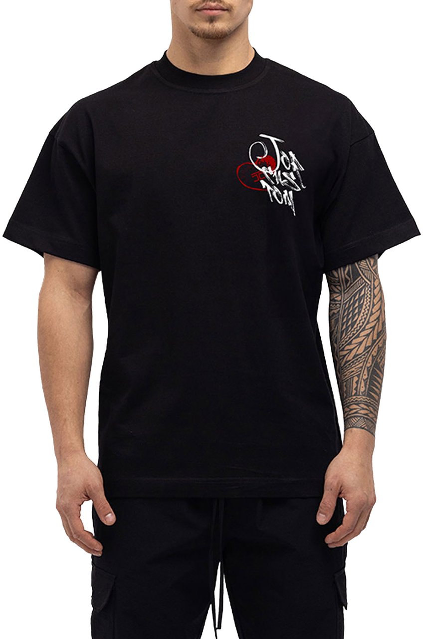 JORCUSTOM LoveAngel Loose Fit T-Shirt Zwart
