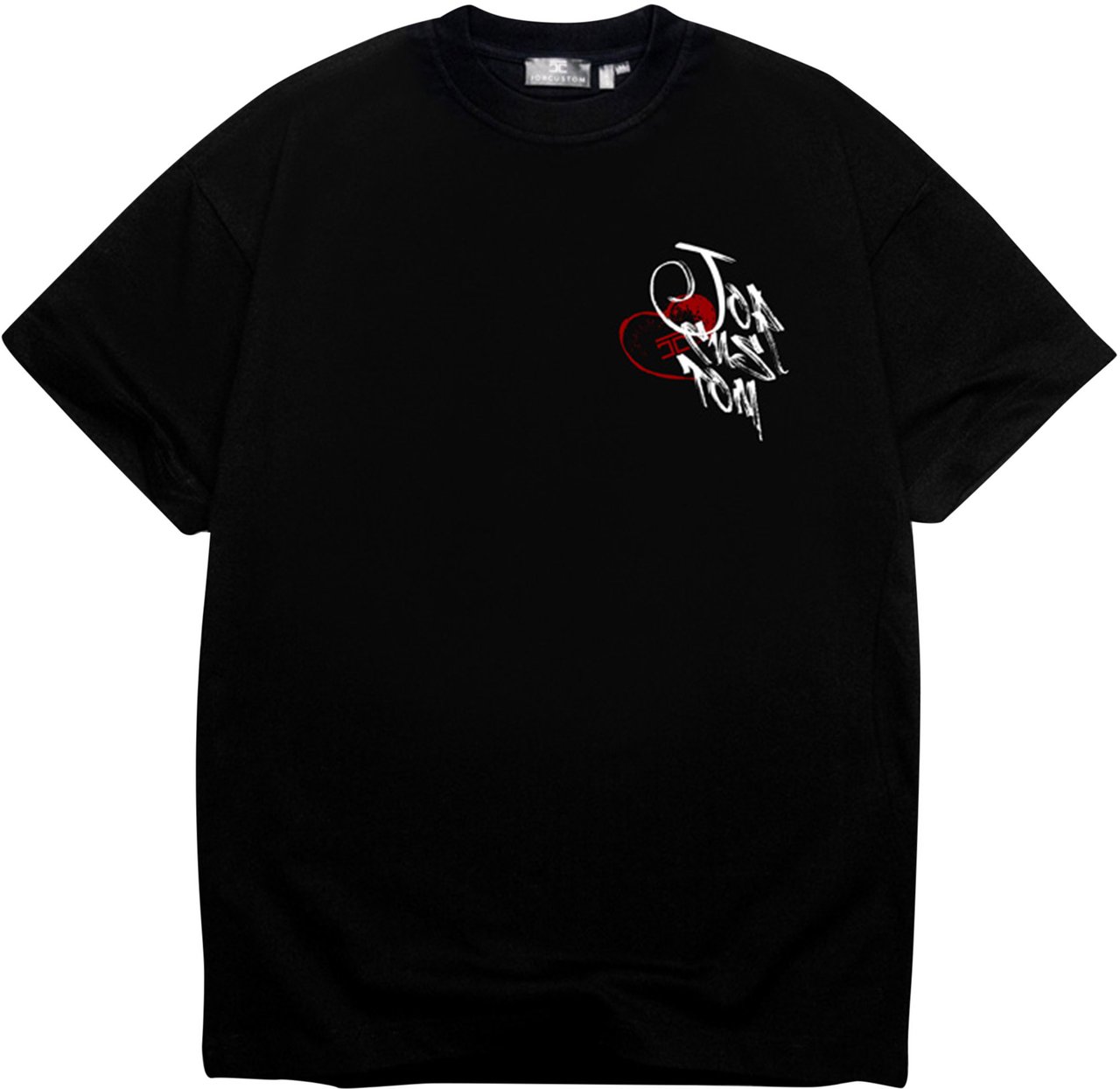 JORCUSTOM LoveAngel Loose Fit T-Shirt Zwart