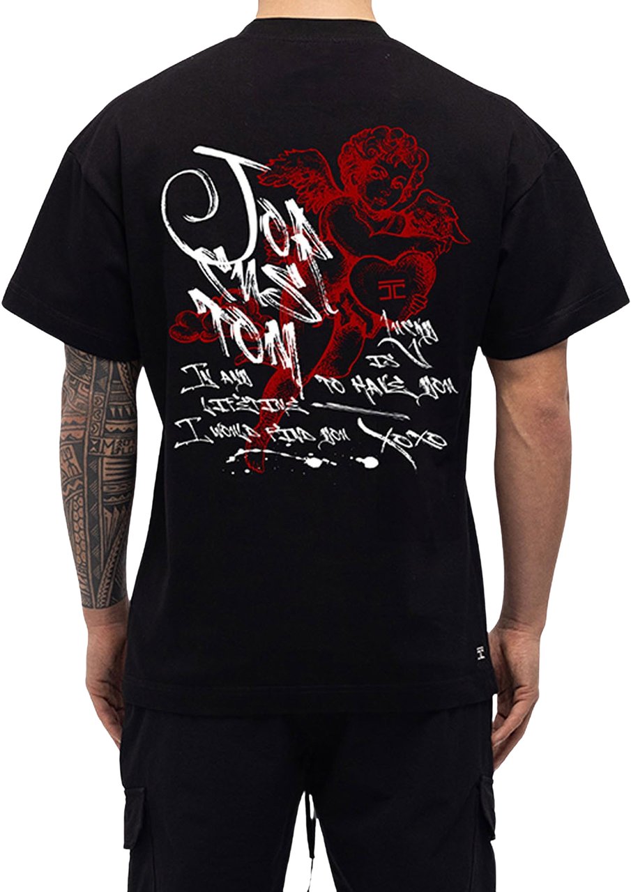JORCUSTOM LoveAngel Loose Fit T-Shirt Zwart