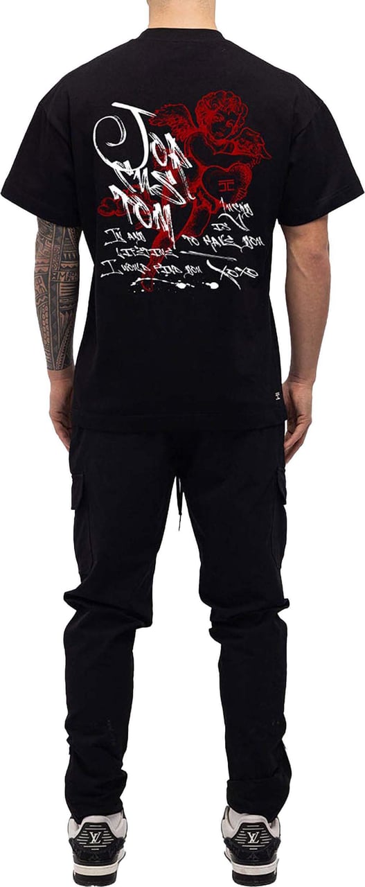 JORCUSTOM LoveAngel Loose Fit T-Shirt Zwart