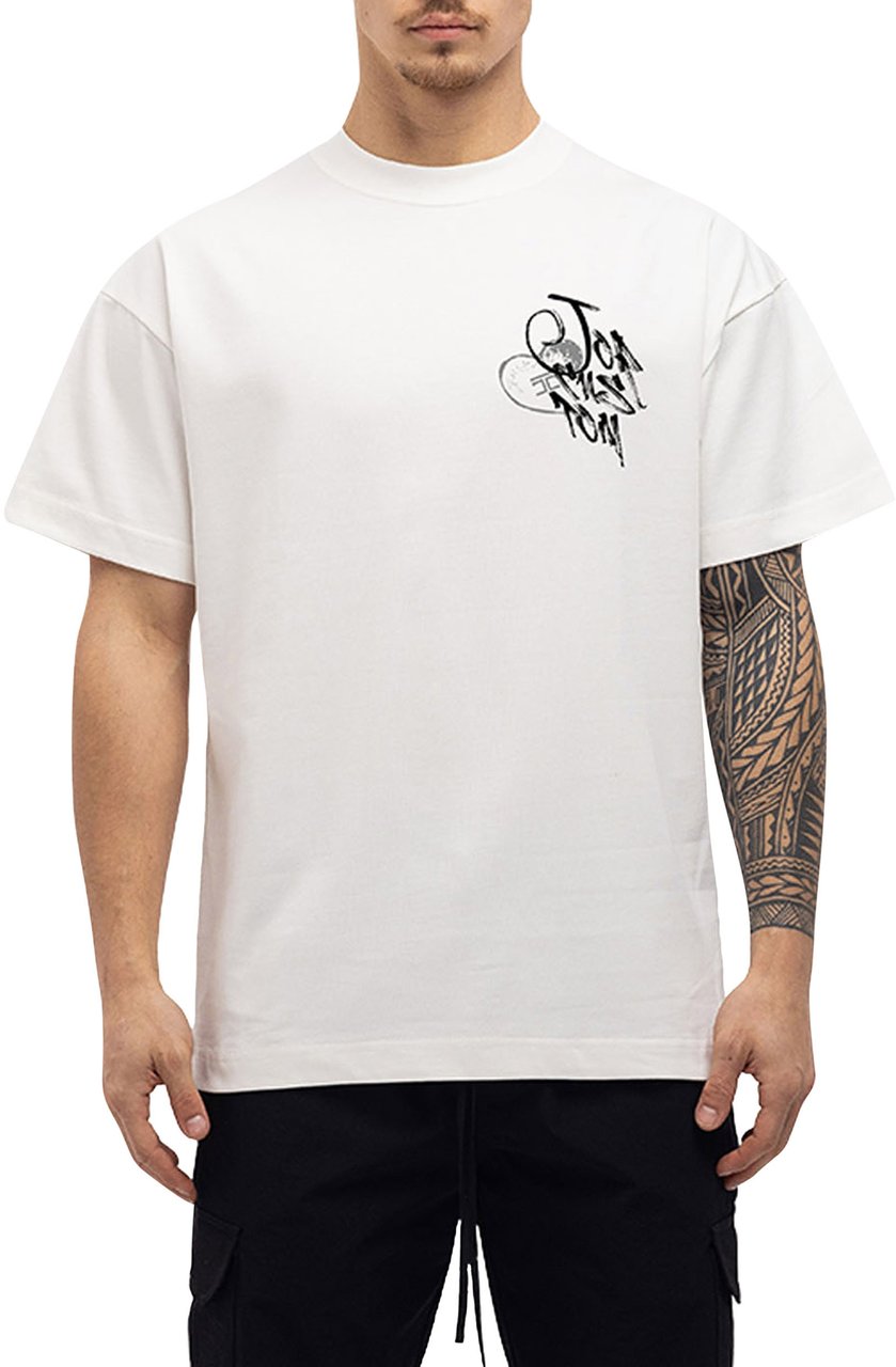JORCUSTOM LoveAngel Loose Fit T-Shirt Wit
