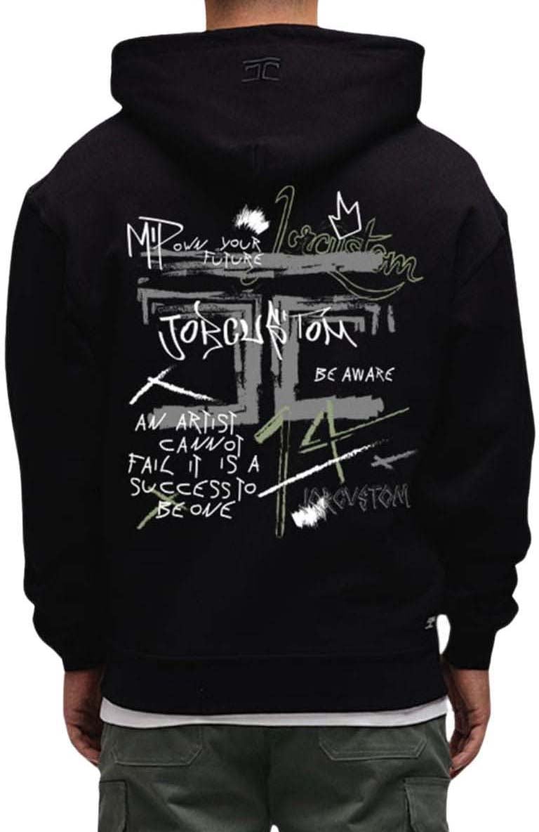 JORCUSTOM Artist Zipped Hoodie Zwart