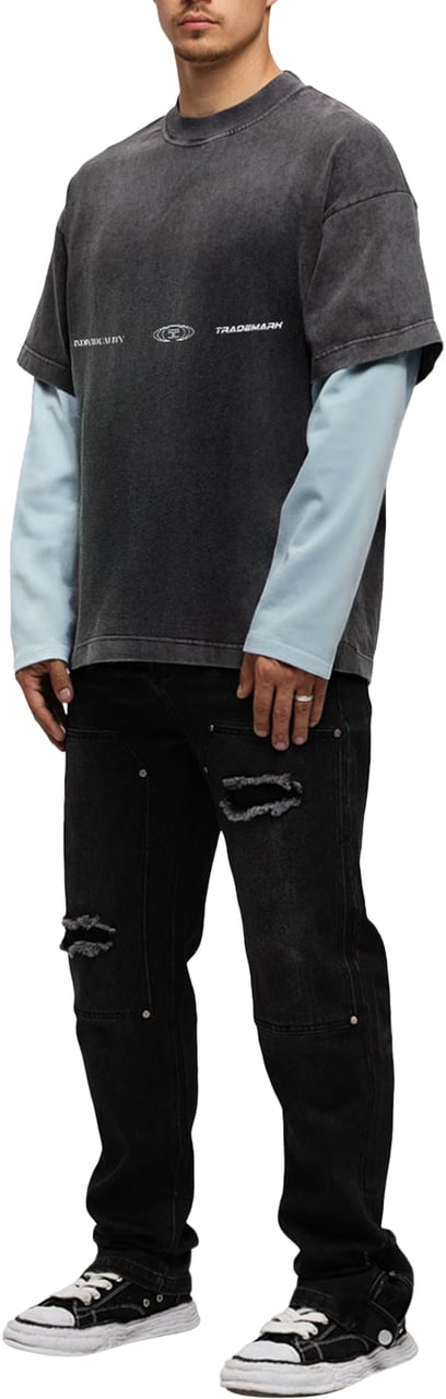 JORCUSTOM Uncommon Minds Double Layered T-Shirt Blauw