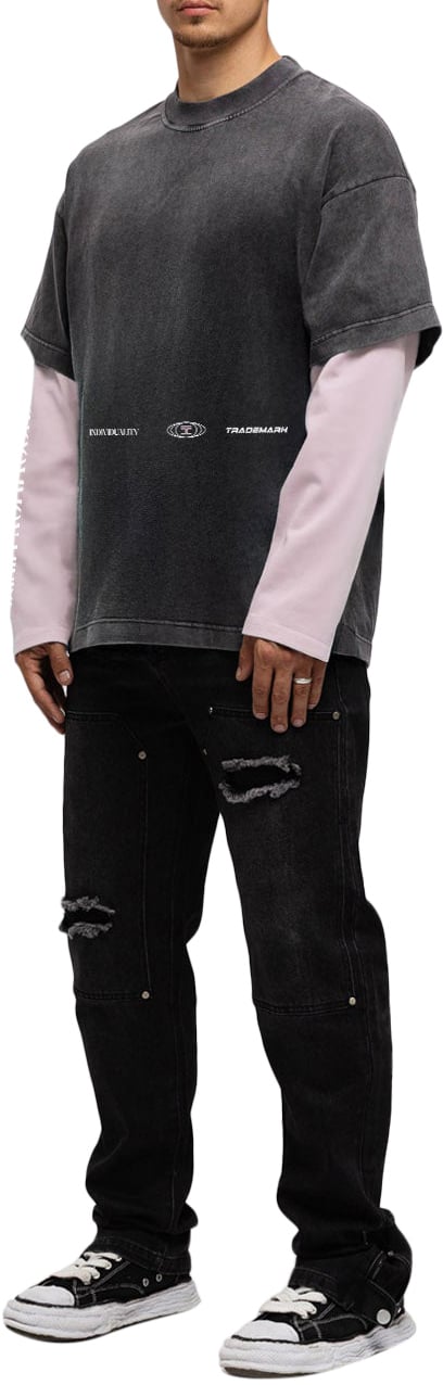 JORCUSTOM UncommonMinds Double Layered T-Shirt Roze