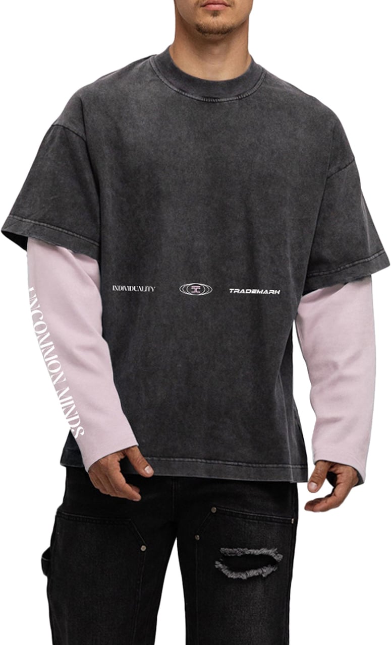 JORCUSTOM UncommonMinds Double Layered T-Shirt Roze
