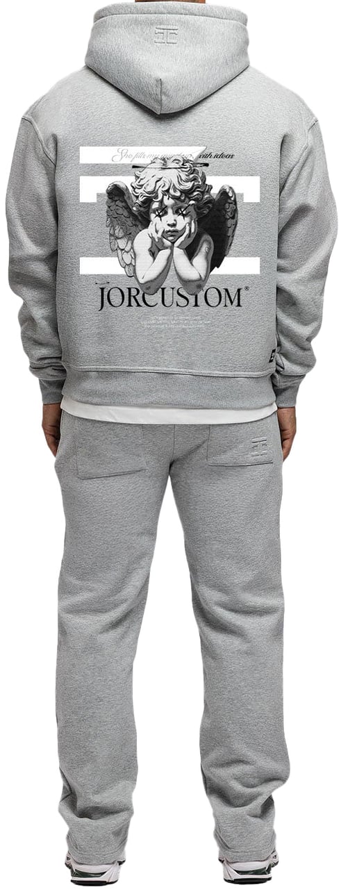 JORCUSTOM Angel2.0 Fleece Straight Fit Joggingbroek Grijs