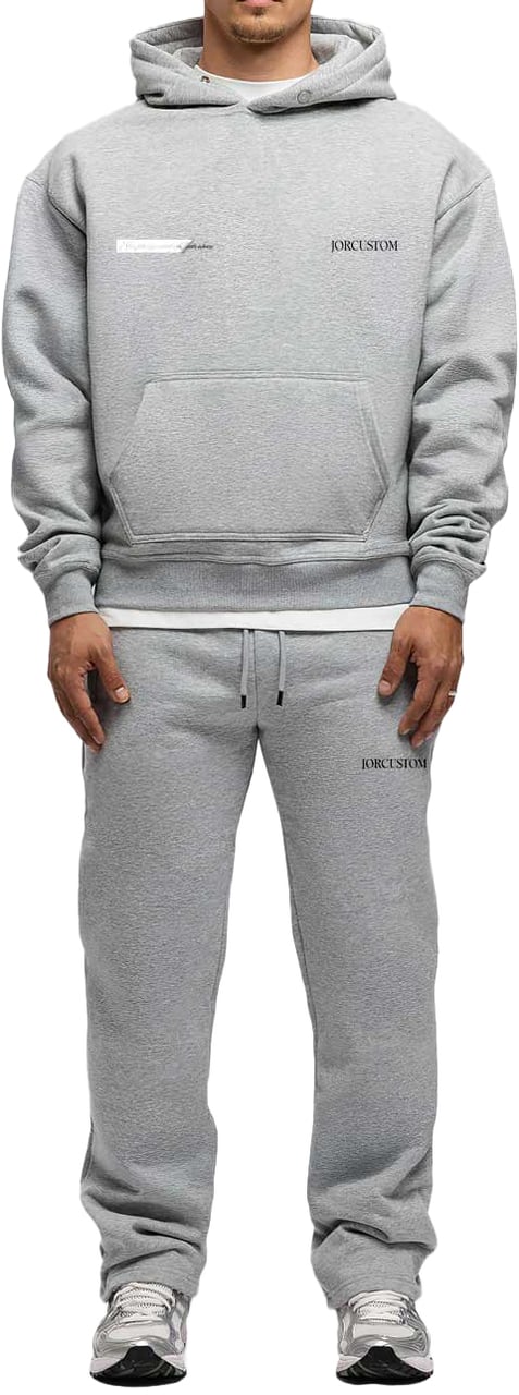 JORCUSTOM Angel2.0 Fleece Straight Fit Joggingbroek Grijs