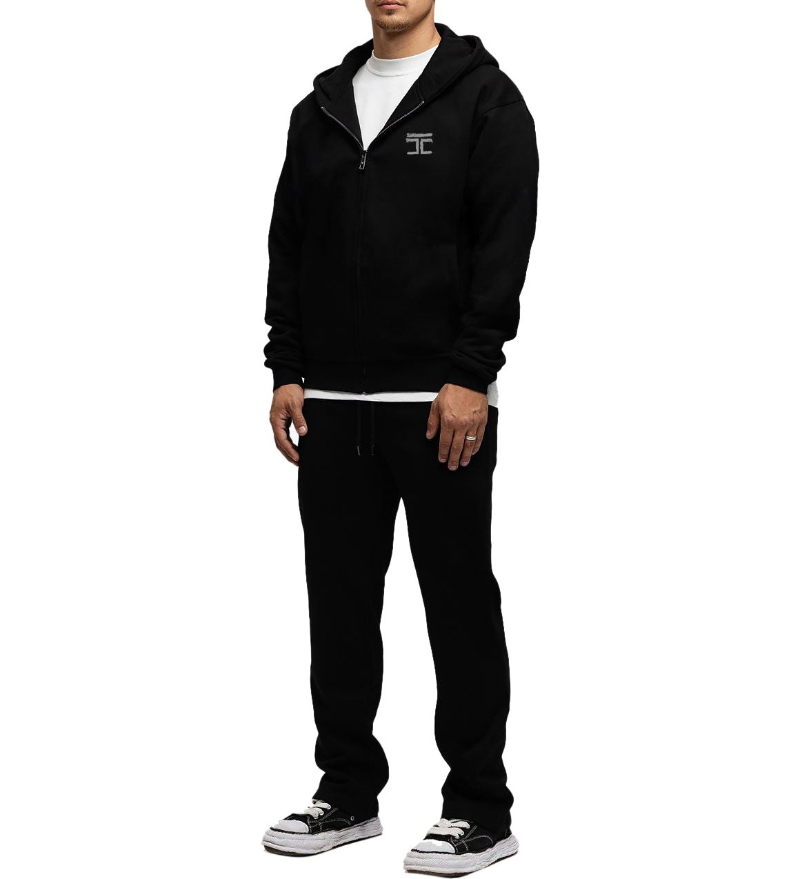 JORCUSTOM Artist Fleece Oversized Hoodie Zwart