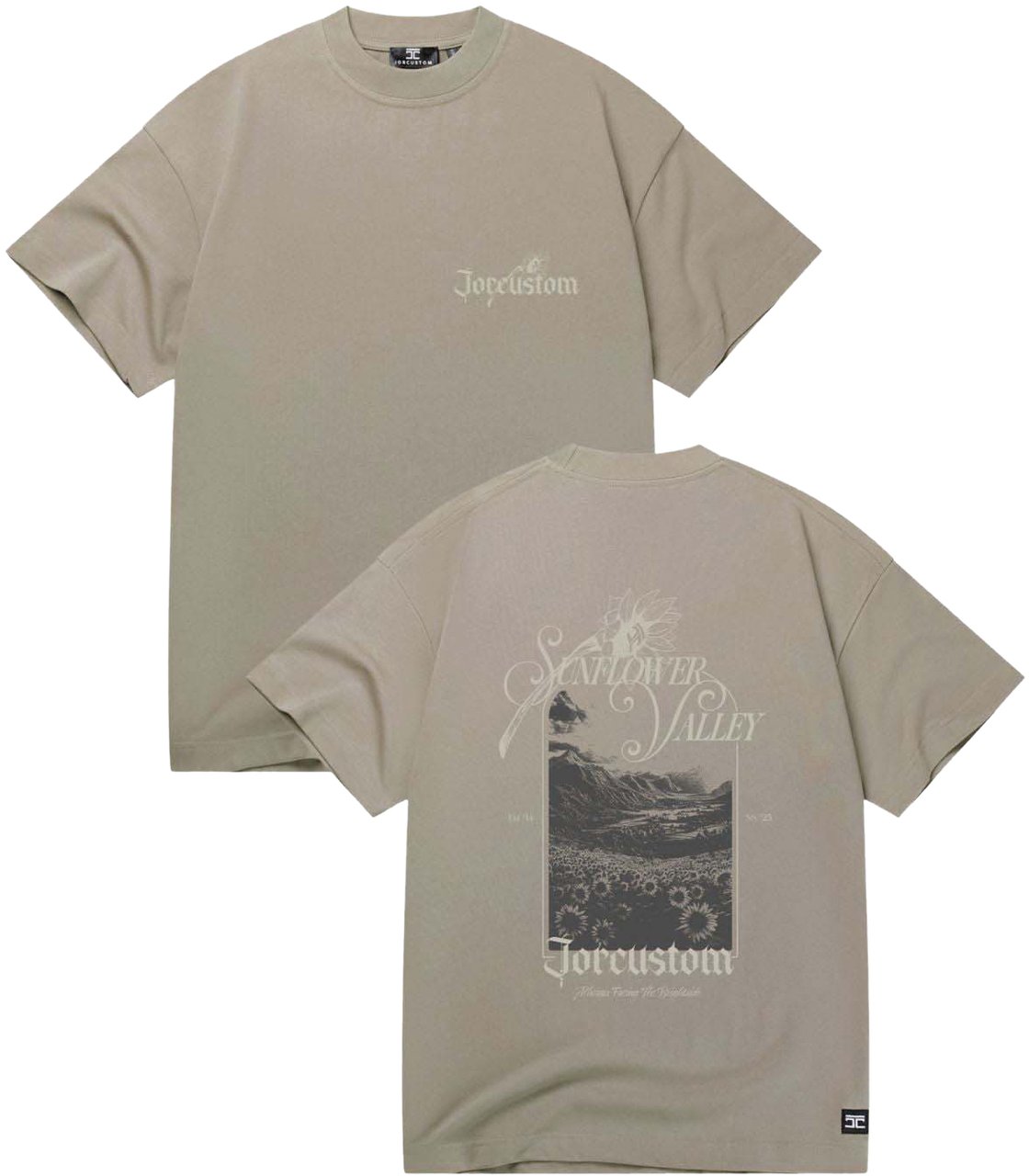 JORCUSTOM Sunflower Valley T-Shirt Taupe