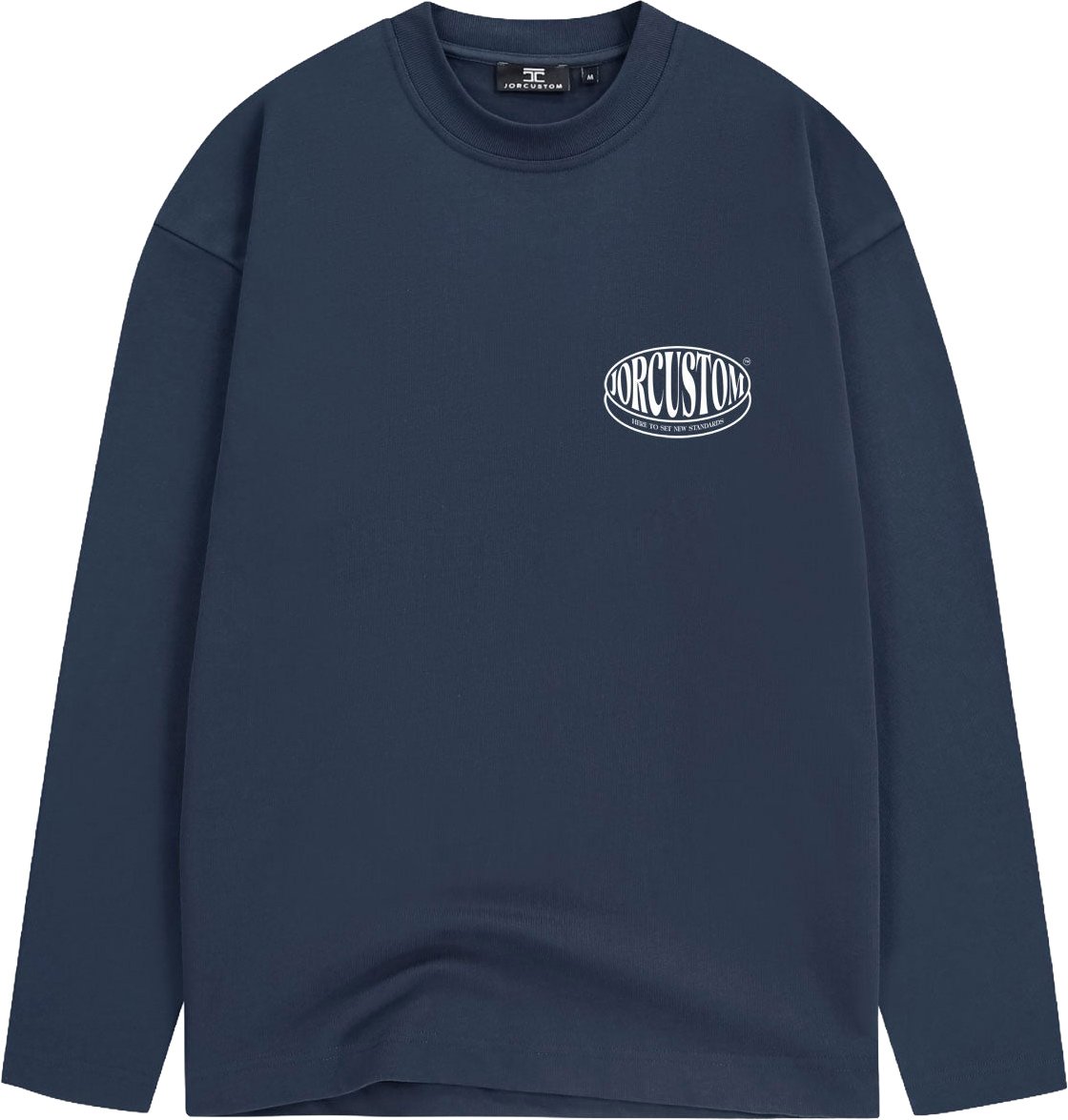 JORCUSTOM Stretched Double Layered Longsleeve T-Shirt Blauw