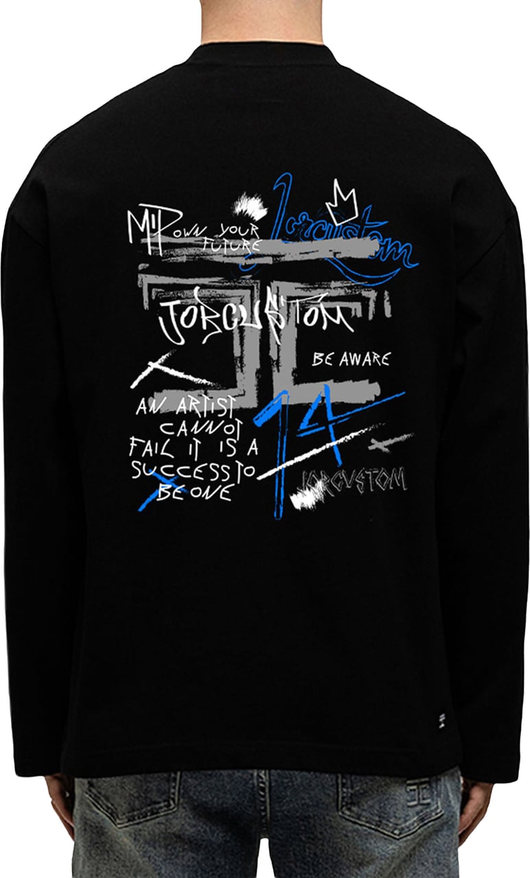 JORCUSTOM Artist 2.0 Longsleeve T-Shirt Zwart