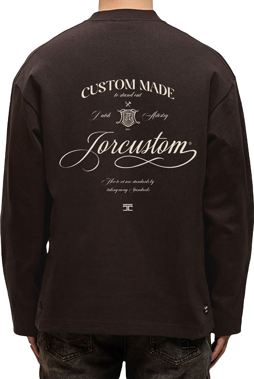 JORCUSTOM Handscript Longsleeve T-Shirt Wit
