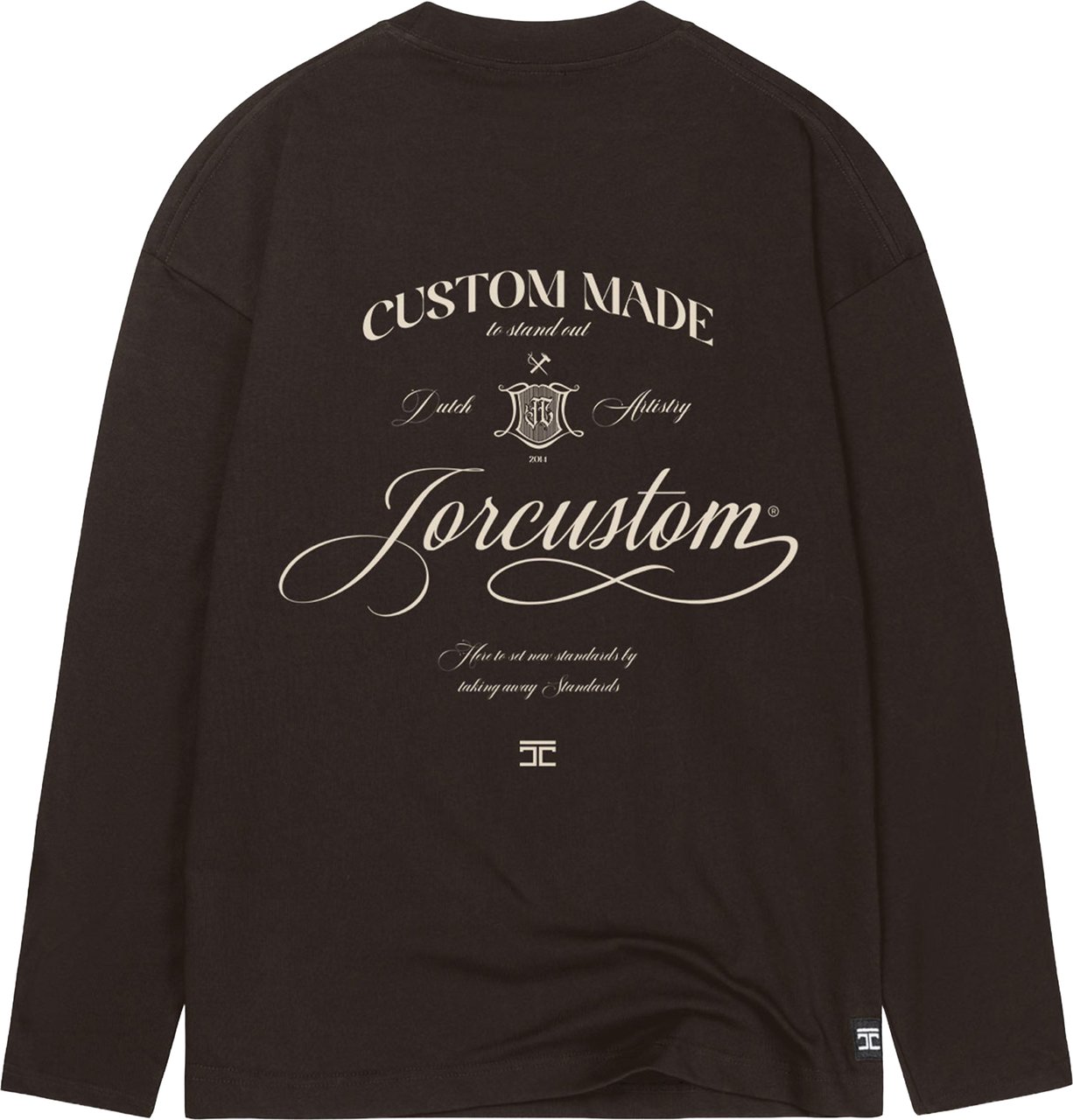 JORCUSTOM Handscript Longsleeve T-Shirt Wit