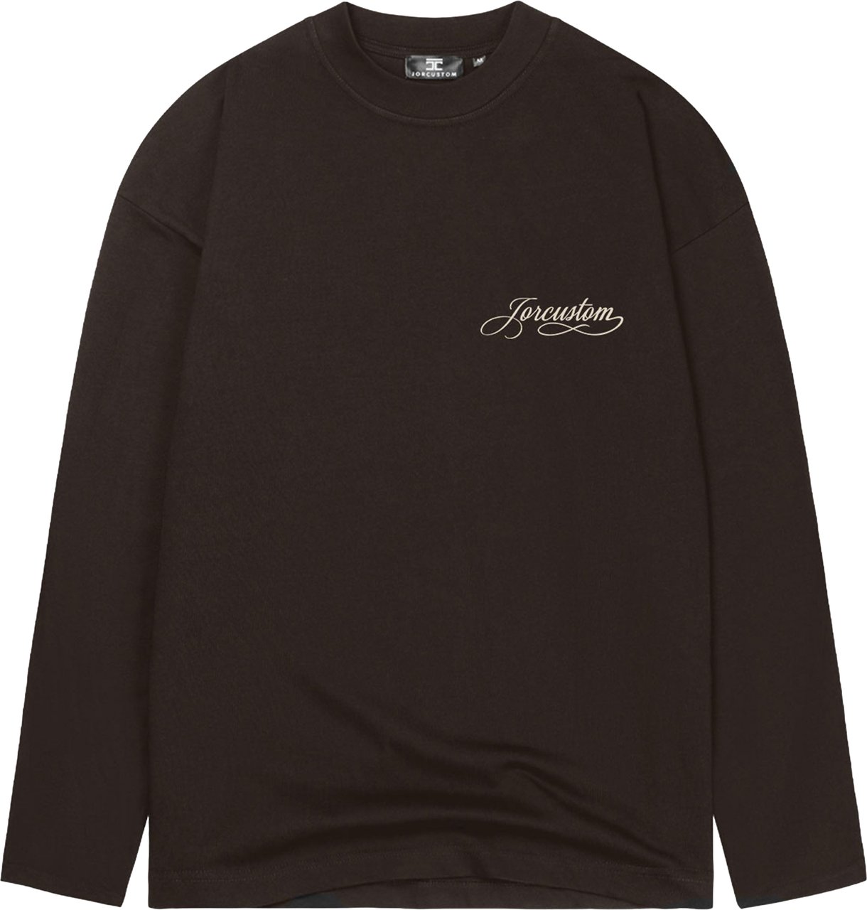 JORCUSTOM Handscript Longsleeve T-Shirt Wit