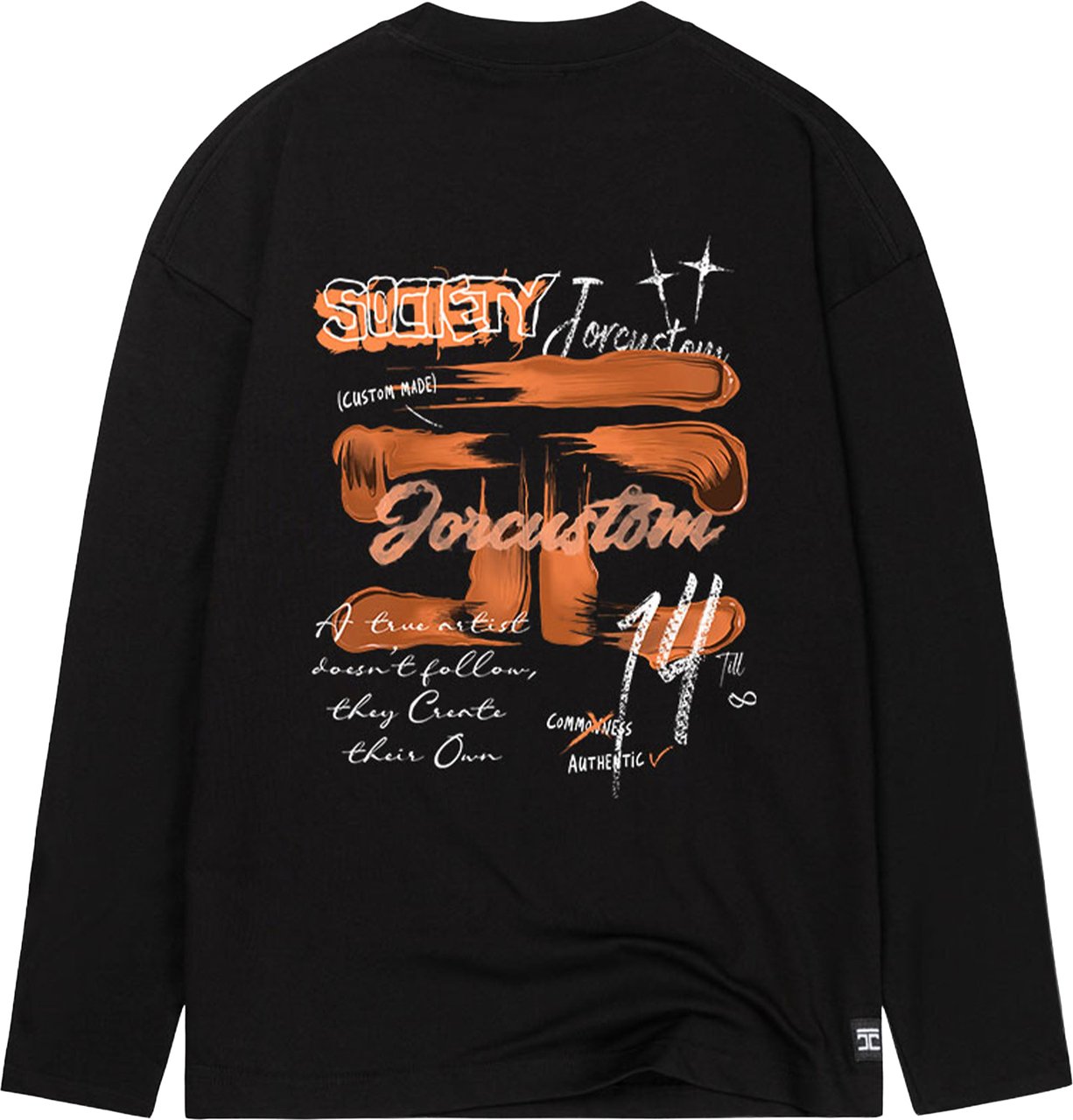 JORCUSTOM KD-Artist 2.0 Longsleeve T-Shirt Zwart