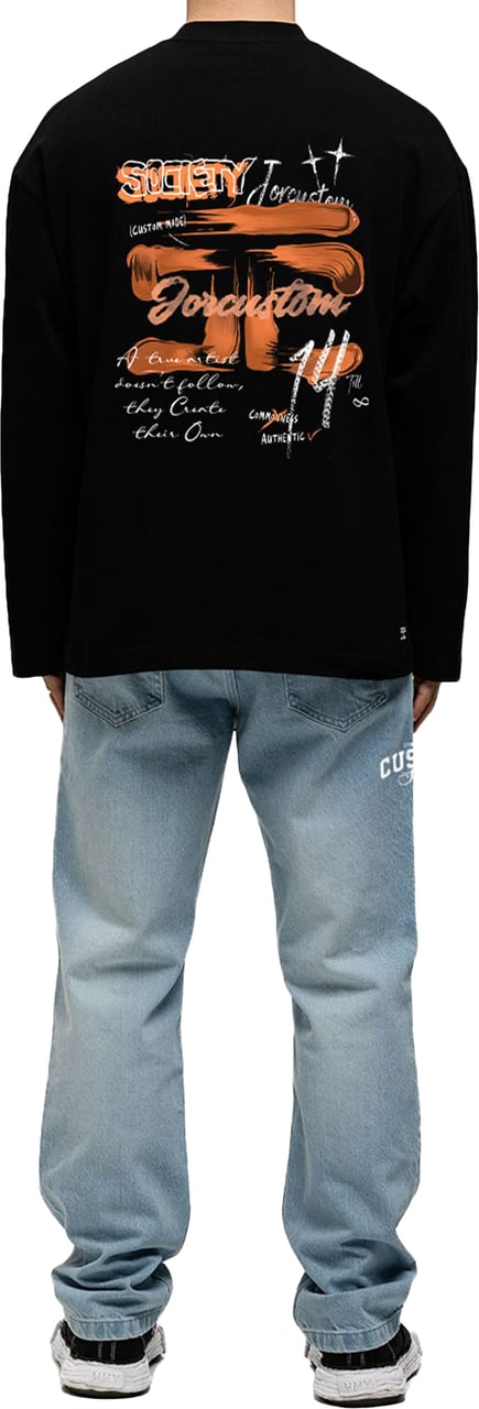 JORCUSTOM KD-Artist 2.0 Longsleeve T-Shirt Zwart